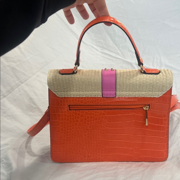 Aldo top handle yellow/orange/pink purse - Picture 5 of 8